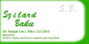 szilard baku business card